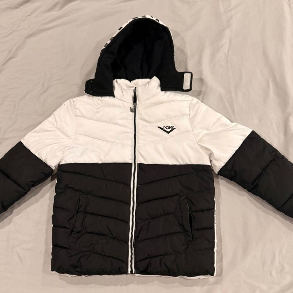 Pony Black and White Coat